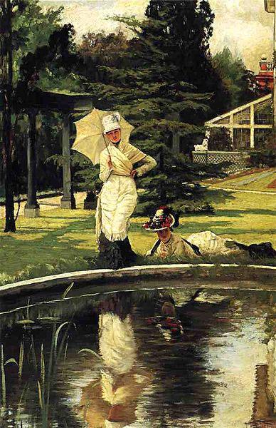James Tissot In an English Garden oil painting image